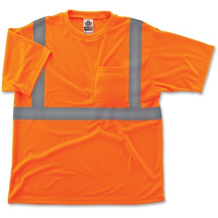 GLOWEAR T-Shirt, Type R, Class 2, UPF Protection, Reflective, Medium, OE EGO21513